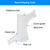 Ahier Beard Shaping Tools, 5-in-1 Beard Shaping Set with Straight Edge Razor and 10 P blade, Barber Pencil, Beard Trimming Scissors, Gift for Men view 2