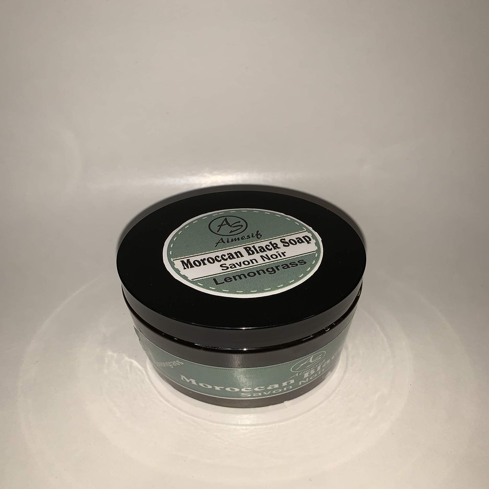 Aimesif Moroccan Black Soap (Lemon Grass) 16oz