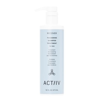 ACTIIV Recover Thickening Shampoo Treatment For Men | Supports the Appearance of Fuller, Healthier-Looking Hair, Supports Scalp Health, Plant-Based, Color-Safe, Vegan,All Hair Types, 473 mL / 16 oz