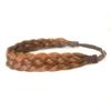 BOBIYA 5 Strands Synthetic Hair Braided Classic Chunky Wide Plaited Headband Elastic Stretch Braid for Women Girl (Sunset Brown) view 1