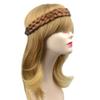 BOBIYA 5 Strands Synthetic Hair Braided Classic Chunky Wide Plaited Headband Elastic Stretch Braid for Women Girl (Sunset Brown) view 4