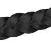 BOBIYA 2 Strands Synthetic Hair Braided Headband Classic Chunky Plaited Braids Elastic Stretch Hairpiece for Women Girl (Natural Black) view 4