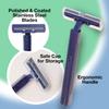 Freshscent (144 Pack) Individually Wrapped Twin Blade Razors with Clear Safety Cap, Disposable, Bulk Packed, Sold by the Case. Unisex. view 2