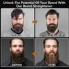 Beard Straightener w/Beard Oil & Balm & Guide E-Book,Upgraded 3 in 1 Hair Straightener Brush Beard Straightening Comb,Unique Stocking Stuffers Gifts for Men Him Dad Husband Birthday Christmas Gifts view 3