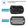   32B Shaver Foil Replacement and Cutter for Compatible with Braun Series 3, Shaver Razor Blade Cassette Head Compatible with Braun 320 330 340 350CC 370cc-4 390cc-4 Models view 2