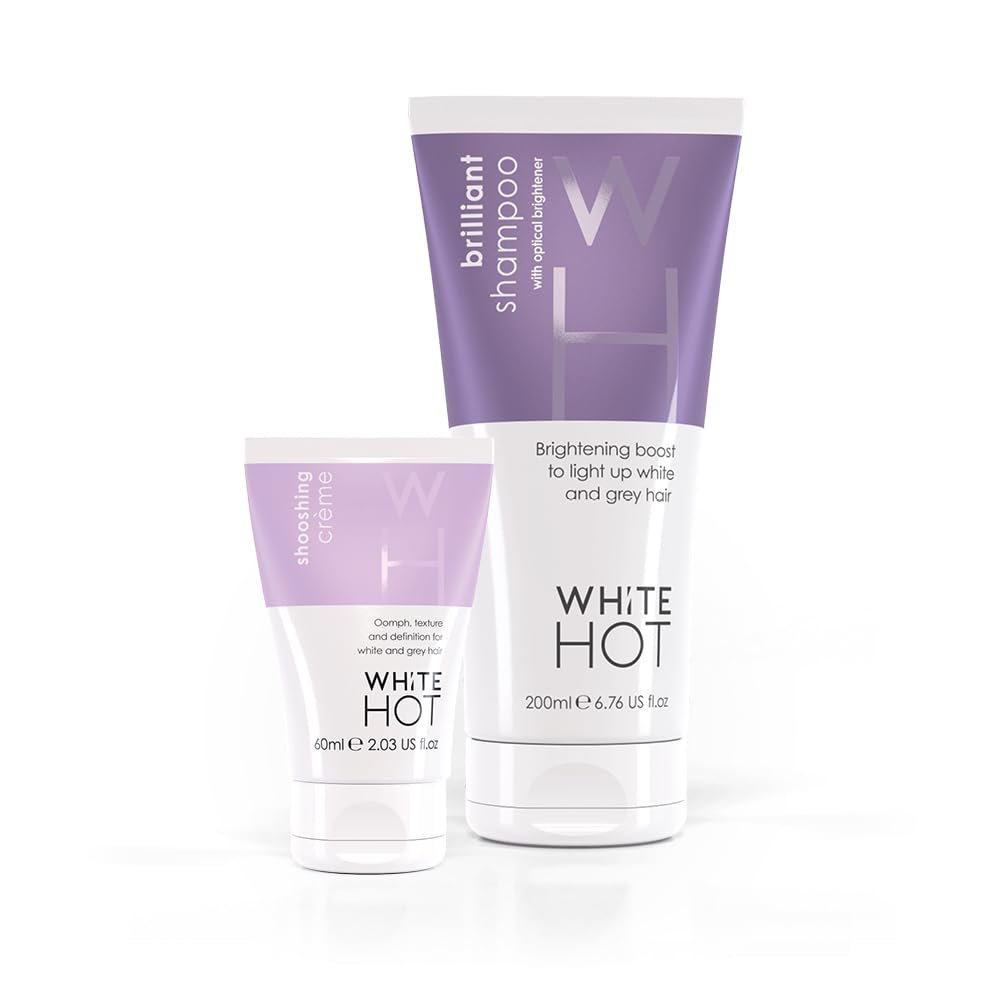 White Hot Boost & Shoosh Duo:Brilliant Shampoo & Shooshing Crme to brighten grey & white hair