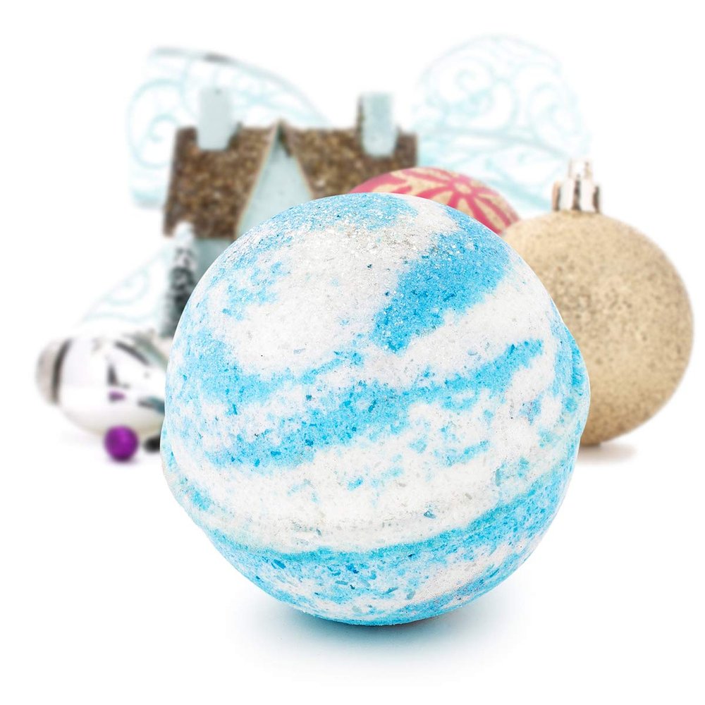 Bauble Bomb's Winter Wonderland Jewelry Surprise Deluxe X Large 9 oz Bath Bomb Fizzies Made in USA, Cruelty Free! Ring Size 10