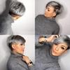 Divine Short Pixie Gray Synthetic Wig Natural Short Hair Wigs For Women Short Gray Hairstyles Women Hairstyles view 1