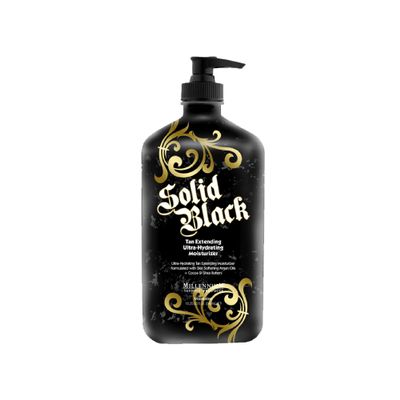 Millennium Tanning Products SOLID BLACK TAN EXTENDER Moisturizer with Argan Oils 18.25 oz