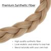 Hairro Braided Hairband Plaited Headband with Synthetic Hair - Elastic Stretch 3 Strands For Women Girls 27g #26/613 Blonde view 2