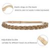 Hairro Braided Hairband Plaited Headband with Synthetic Hair - Elastic Stretch 3 Strands For Women Girls 27g #26/613 Blonde view 3