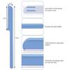 Women's Facial Razor Eyebrow Shaver Razor Brow Shaper Eyebrow Trimmer Dermaplaner Shaping Tool with Cover (Blue) view 2
