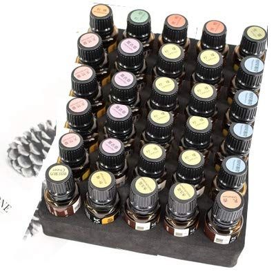 30 Vials Essential Oil Carrying Case Holds 5ml 10 ml 15ml 20ML 30M Perfect for DISPLAY Drawer Home Stock and Foam Inserts