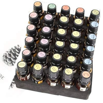 30 Vials Essential Oil Carrying Case Holds 5ml 10 ml 15ml 20ML 30M Perfect for DISPLAY Drawer Home Stock and Foam Inserts