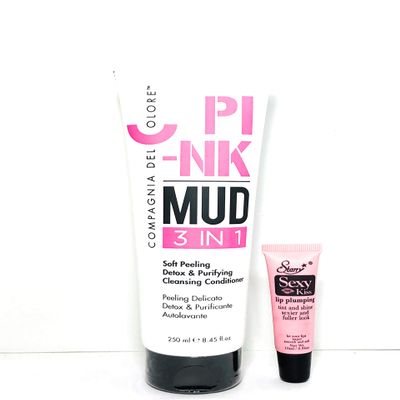 Compagnia Del Colore Pink Mud 3 in 1 (Soft Peeling Detox & Purifying Cleansning Conditioner 250ml/8.45 fl oz