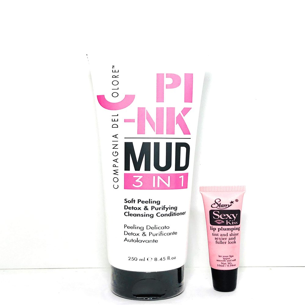 Compagnia Del Colore Pink Mud 3 in 1 (Soft Peeling Detox & Purifying Cleansning Conditioner 250ml/8.45 fl oz