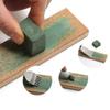 1Set Leather Polish Sharpening Strop,Edge Double Leather Strop, Wooden Dual Sided Leather Buffing Blade Strop with Green Grinding Paste view 3