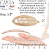 Camila Paris CP2889 French Large Banana Clip Hair Comb, Classic Banana Clips Hair for Thick Hair Ponytail Holder Interlocking Styling Clips for Women Made in France view 4