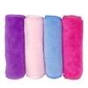 4 Pack Reusable Flannel Microfiber Makeup Remover Eraser Washcloths Face Facial Erase Cleansing Clean Cloth Towel, Chemical Free, Remove Makeup Instantly with Just Water Suitable for All Skin Types view 1