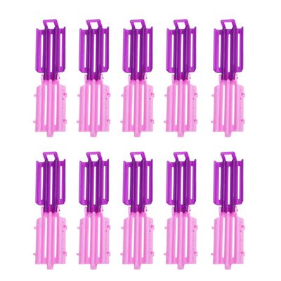 45 pcs Hair Perm Rods Hair Curlers Rollers Wave Heat Perm Rod Curlers Styling Tool for Salon Home Purple and Pink