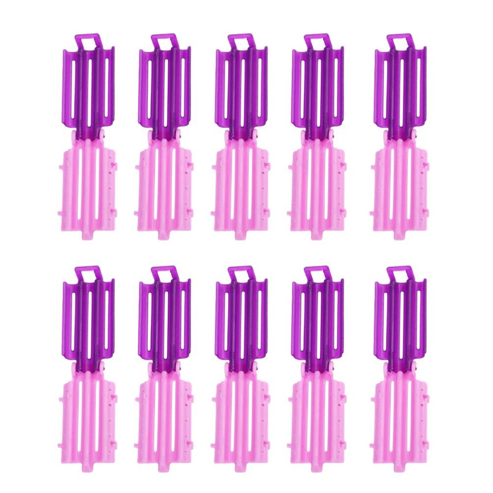 45 pcs Hair Perm Rods Hair Curlers Rollers Wave Heat Perm Rod Curlers Styling Tool for Salon Home Purple and Pink