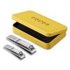 HAWATOUR Nail Clippers Set, Ultra Sharp Sturdy Fingernail and Toenail Clipper Cutters with Visibly Tin Case, Silver view 2