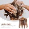 Natural Horn Comb Scalp Portable Massage Hair Smoothing Comb GuaSha Tool for Girls Ladies Men view 2
