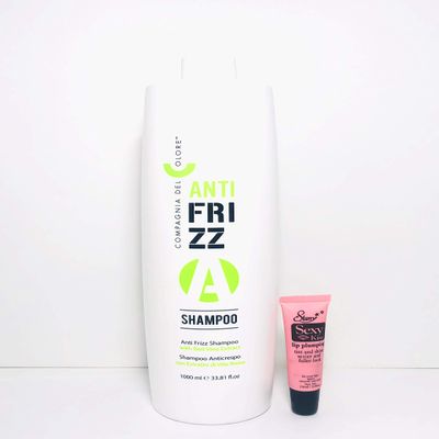 Compagnia Del Colore Anti Frizz Shampoo with Red Vine Extract - Free Starry Lip Plumping Gloss 10ml (1000ml/33.8 fl oz)