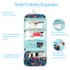 Fintie Portable Toiletry Cosmetic Travel Bag, Large Water Resistant Hanging Makeup Organizer Storage Pouch Case for Women Girls (Jungle Night) view 2