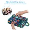 Fintie Portable Toiletry Cosmetic Travel Bag, Large Water Resistant Hanging Makeup Organizer Storage Pouch Case for Women Girls (Jungle Night) view 3