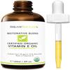 Vitamin E Oil - 100% All Natural & USDA Organic (LARGE 4oz Bottle) Repair Dry, Damaged Skin from Surgery & Acne, Age Spots. For Radiant, Hydrated & Youthful Skin. Face & Body Moisturizer view 1