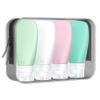 INSFIT Travel Bottles for Toiletries, TSA Approved 2oz Leak Proof Silicone Squeezable Containers, BPA Free Refillable Vacation Essentials for Shampoo Body Wash Liquids (4 Pack) view 1