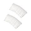 5 PCS 20 Teeth Metal Wire Hair Combs Hair Clip Bridal Wedding Veil Combs for Women Silver view 1
