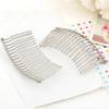 5 PCS 20 Teeth Metal Wire Hair Combs Hair Clip Bridal Wedding Veil Combs for Women Silver view 2
