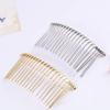 5 PCS 20 Teeth Metal Wire Hair Combs Hair Clip Bridal Wedding Veil Combs for Women Silver view 4