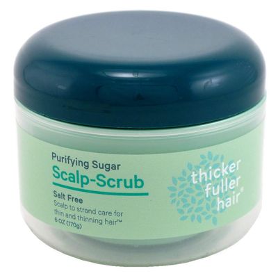 Thicker Fuller Hair, Nourishing Daily Scalp Scrub for Thin and Thinning Hair, 4 FL OZ (Scalp Scrub)