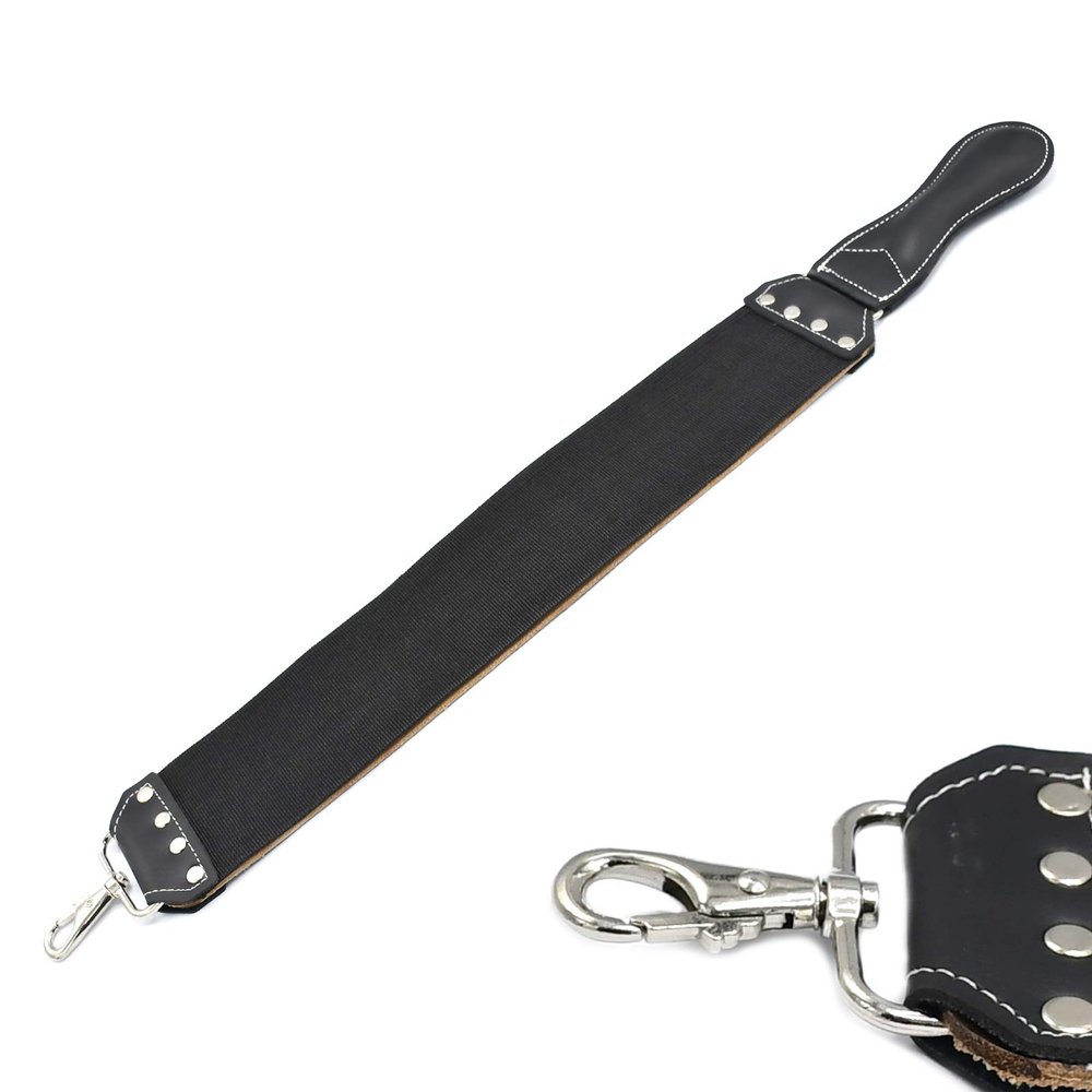 AAProTools Leather Straight Razor Strop. Dual Strap that will be a Great Addition for Any Straight Razor. (Brown)