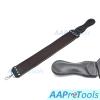AAProTools Handmade Premium Leather Razor Strop Brown and Black 3" x 20" Barber Straight Razor and Knife Twin Sharpening Strop/Strap view 2