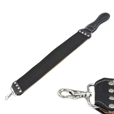 AAProTools Leather Strop 3" X 20" Barber's Razor Strop Cow Hide, Dual Straps with Swivel Clip. Makes a Great Addition for Any Straight Razor Shaving