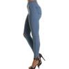 Andongnywell Womens Knee-Ripped Skinny Jeans Butt Lifting Denim Pants with Ripped Knees Knee Hole Stretch Jeans (Blue,Large) view 2