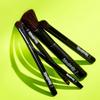 Reina Rebelde Las Brochas - 5 Short Handle Makeup Brush Set/Fibers Designed to Enhance Pick Up, Place, Blend Out Beautifully/Contour, Dome, Eyeliner Eyebrow, Blush/Highlight, Retractable Lip view 3