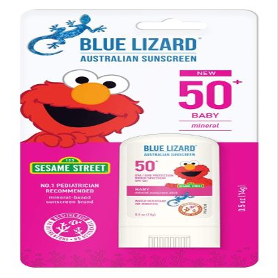 Blue Lizard Spf#50+ Baby Stick Australian Sunscreen 0.5 Ounce (Pack of 2)
