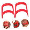 2pcs beard shaping template Beard Shaping Tool Plastic Styling Template Multifunctional Portable Male Styling Modeling tool shaper view 3