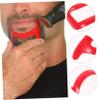 2pcs beard shaping template Beard Shaping Tool Plastic Styling Template Multifunctional Portable Male Styling Modeling tool shaper view 4