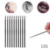 TC 100pcs Tattoo Piercing Needle with Body Ear Navel Nipple For piercing Supplies (12G) view 2