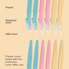 Dermaplane Razor, 60 Pcs Face Razors for Women and Men, Multipurpose Eyebrow Razor, Dermaplaning Tool for Face by MoHern Multi-Color view 4