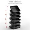 Hair Cart Organizer with Wheels 6 Drawers, Locking Salon Rolling Cart Utility Caddy for Hair Stylist Barber, Mobile Tattoo Hairdresser Storage Station Hairstylist Trolley Hot Tools Holder view 4