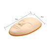Healthcom 3 Pcs 5D Facial Tattoo Skin Practice Head Silicone Fake Facial Training Skin with 1 Support Base Eyebrow Eyeliner Lips Model Microblading Permanent Makeup for Beginners and Artists view 2