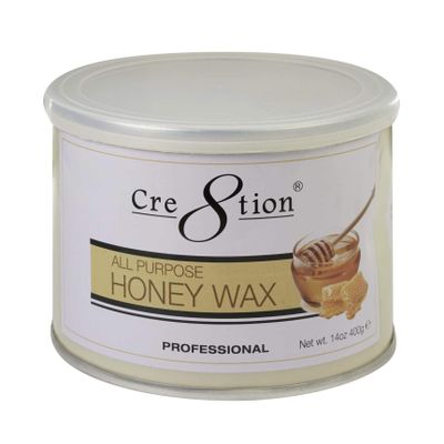 Hot All Purposes Honey Wax 14oz for Women and Men - Hair Removal on Face, Body, Leg, Lips, Nose, Mustache, Eyebrow, Ear Perfect for Brazilian and Bikini Wax Paper Waxing Strips Epilator Epilating