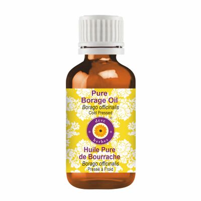 dve herbes Pure Borage Oil (Borago officinalis) Cold Pressed 5ml (0.16 oz)